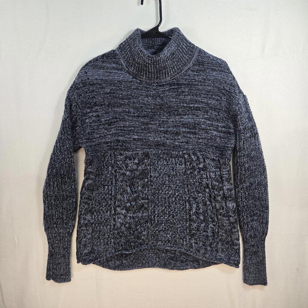 Womens Simply Vera Vera Wang Mock Turtleneck Med Bluish Grey